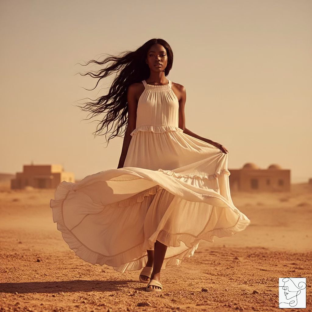 The Apricot Whisper Dress